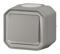 Legrand Interrupteur ou va-et-vient témoin Plexo 10 A complet saillie gris