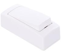 Interrupteur - simple - va-et-vient - étroit - en saillie - complet - blanc