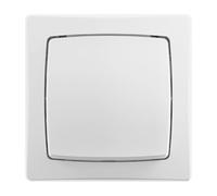 Legrand Interrupteur simple ou va-et-vient Les Apparents complet blanc, appareillage saillie, installation facile sans boîte à encastrer, connexion rapide par bornes automatiques