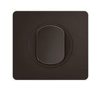 LEGRAND - Interrupteur Simple ou Va-et-vient + Plaque Céliane - 10A - Commande d'Eclairage Complète - Prêt à Installer - Noir