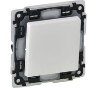 Legrand Interrupteur unipolaire 10AX IP44 blanc VALENA LIFE (752151), Bouton + interrupteur, Blanc