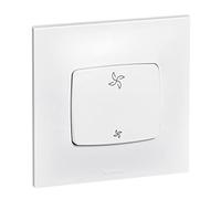 LEGRAND | Interrupteur VMC BA Neptune, Commande Ventilation 2 Vitesses, Connexion Rapide Sans Outil, Design Moderne Blanc