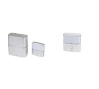 LEGRAND - Kit carillon radio sans fil Sérénité simple à piles - aluminium avec Sonnette IP54 pour kit carillon Sérénité - blanc