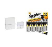 Legrand - Kit Serénité carillon et sonnette sans fil 30 mélodies + MP3 alimentation par piles - blanc & Energizer Piles AA, Alkaline Power, Lot de 24, Pile alcaline [ Amazon Exclusif ]