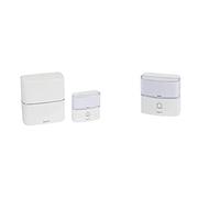 Legrand - Kit Serénité carillon et sonnette sans fil 30 mélodies + MP3 alimentation par piles - blanc & Legrand - Sonnette Sérénité sans fil carrée IP54 pour carillon - blanc