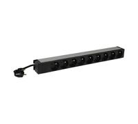 Legrand LCS³ - Unité de distribution secteur (rack-montable) - CA 230 V - 3.7 kW - monophasé - entrée : power CEE 7/7 - connecteurs de sortie : 9 (9 x type E) - 1U - 19" - 3 m cordon - France -...