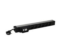 Legrand LCS³ - Unité de distribution secteur (rack-montable) - CA 230 V - 3.7 kW - monophasé - entrée : power CEE 7/7 - connecteurs de sortie : 6 (6 x Type E) - 1U - 19" - 3 m cordon - France -...