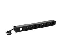 Legrand LCS³ - Unité de distribution secteur (rack-montable) - CA 230 V - 3.7 kW - monophasé - entrée : power CEE 7/7 - connecteurs de sortie : 8 (8 x Type E) - 1U - 19" - 3 m cordon - France -...