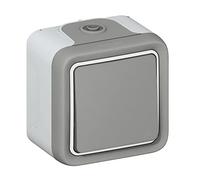 Legrand Interrupteur va-et-vient Plexo LEG69901 complet IP55 Gris