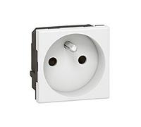 Legrand 0 771 11 boitier de prise de courant Type E (FR) Blanc