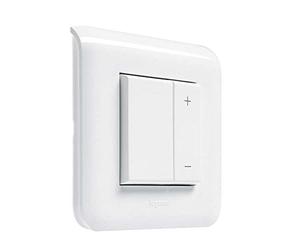 Legrand LEG78407 Mosaic Interrupteur Variateur Toutes Lampes, Ecovariateur Universel 2 Fils sans Neutre, Blanc