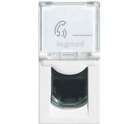 Legrand LEG99645 Prise RJ45 informatique téléphone 1 module à composer Mosaic G