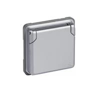 LEGRAND LEGR Prise SK couvercle rabattable 77834 77834 Soliroc IK10 gris Protection enfants