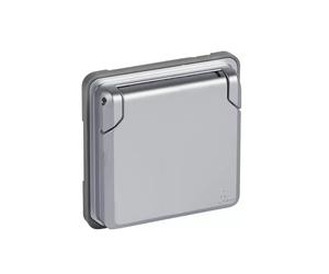 LEGRAND LEGR Prise SK couvercle rabattable 77834 77834 Soliroc IK10 gris Protection enfants
