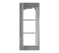 BTICINO station de porte cadre 3f UP anth alu 138x327x15mm