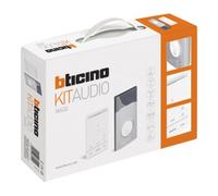 Kit interphone 1 maison 2 lignes avec panneau LINE 3000 et téléphone mains libres CLASSE 100 BTICINO 364232 blanc
