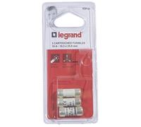 LEGRAND Lot de 3 fusibles avec voyant - 10 A - 10.3x25.8 mm