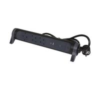 Legrand Montable et orientable USB C OSB 3x2P+A 1,5m Noir (Prise européenne) - 694512 [5 Pièces]