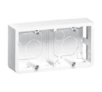 Legrand Mosaic - Boîtier du répartiteur surface réseau - 4, 5 or 2x2 horizontal modules - blanc, RAL 9003 - à commande double