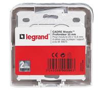 Legrand Mosaic Cadre saillie 2 modules - Blanc