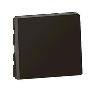 LEGRAND - Interrupteur Mural Simple ou Va-et-vient 10A Mosaic Easy-Led - Commande d'Éclairage 2 Modules - Sans Plaque/Sans Support - Fabriqué En France - Noir Mat