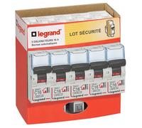 LEGRAND | Multipack 5 Disjoncteurs 16A, Arrivée Haute Et Sortie Basse Par Bornes Auto, Alimentation Par Peigne, Visualisation Immédiate Du Circuit Défaillant