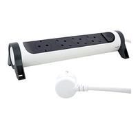 LEGRAND Multiprise avec interrupteur, multiprise avec 4 prises, câble de 1,5 m, blanc/gris foncé 694529