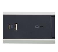 Rallonge multiprise rotative avec parafoudre - ports USB - 3 prises - 2P+T