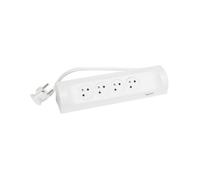 LEGRAND Multiprise FB 4x2P+T corner angle 1m 1.5mm² - Blanc