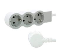LEGRAND, Multiprise plate 694559-3 prises - Longueur du câble : 3 m - Blanc/gris