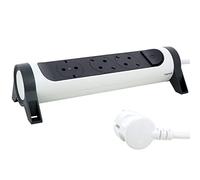 Multiprise avec interrupteur legrand 694535/ 3 prises/ blanc et gris foncé