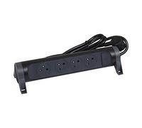 Legrand – Multiprise rotative 4 prises avec terre et interrupteur LED – Cordon 3 m – Noir/Gris