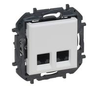 Niloe Step Double prise 2xRJ45 kat. 5e utp - couleur blanche 863160B