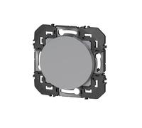 LEGRAND Obturateur alu composable, Dooxie, gris, IP20, IK04, encastré | 73x73mm, gris, plastique, encastré, IP20, IK04, -5to35°C, avec coque de protection chantier, usage intérieur