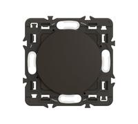 LEGRAND Obturateur composable noir, Céliane, encastré, IP41, IK04 | Noir, plastique, 74x74mm, encastré, trou 53mm, IP41, IK04, sans halogène, sécurise l’accès aux fils, usage intérieur