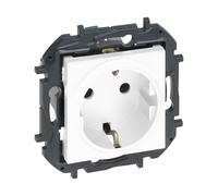 LEGRAND Pack 5 prises 2P+T 16A monobloc pour installation encastrée, gamme Niloé Step, couleur blanche, 398301B