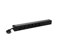 Legrand PDU 19" unité de distribution d'énergie 1U Noir 6 sortie(s) CA - Unités de distribution d'énergie (Basique, 1U, Single-phase, horizontale/verticale, Aluminium, Noir)