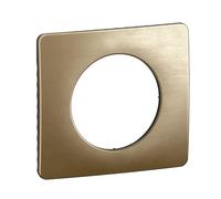 LEGRAND Plaque 1 poste bronze satiné, Céliane, métal, encastrée, IP20