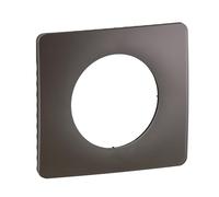 LEGRAND Plaque 1 poste, Céliane, gris cendré mat, plastique, IP20 | 1 poste, gris cendré, finition mat laquée, plastique sans halogène, montage encastré horizontal ou vertical