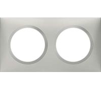 Legrand - Plaque carrée dooxie 1 poste finition dune mat avec bague dune brillante (jaune)