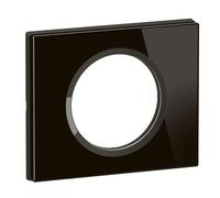 LEGRAND - Plaque Céliane - Plaque de Finition pour Prises et Interrupteurs Céliane - 1 poste - Verre onyx Noir