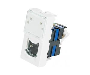 LEGRAND Plastron Mosaic 22,5x45 1 port RJ45 CAT 6 STP