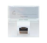 LEGRAND Plastron Mosaic 45x45 incliné 45° 1 port RJ45 CAT 6A STP