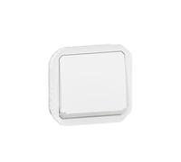 LEGRAND, Plexo 069612L Interrupteur va-et-vient monobloc pour pièces humides avec fonction de contrôle, indicateur intégré, 10 A, 250 V, IP55 - IK07,