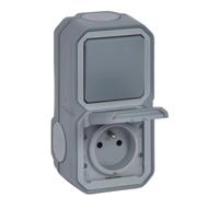 Legrand Plexo prise + va-et-vient - Gris
