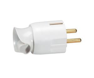 Legrand Plug With Cord Orientation White - 050172 [10 Pieces]