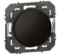 Legrand Poussoir 1 poste Dooxie 6A 250V Connexion rapide sans outil Noir