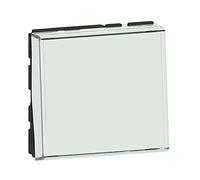 Legrand – Bouton poussoir porte-étiquette Easy-Led Mosaic 6A 2 modules à composer – Blanc