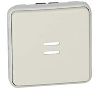 Legrand Poussoir Étanche Lumineux Plexo Composable IP55, 10A, Blanc, 069632
