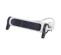 Legrand Premium Bloc multiprises rotatif à 6 prises avec cordon de 3m (Prise européenne) - 694539 [5 Pièces]